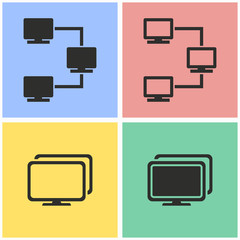Network icon set.