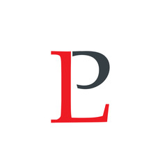 Initial Letter PL Isolated Design Logo