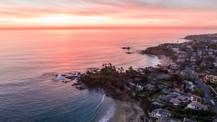 Obraz premium Gorgeous Sunset over Laguna Beach, Southern California
