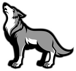 Obraz premium howling wolf