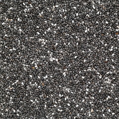 Close-up Background of Chia Seeds