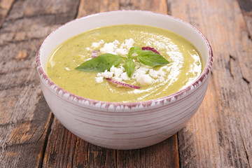courgette and feta soup