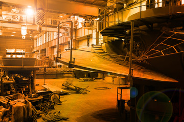 hydroelectric turbine hall