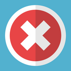 Obraz premium White cross in circle