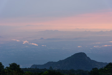 High mountain in morning time