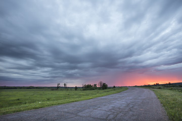 road to sunset