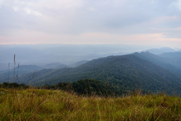 High mountain in morning time