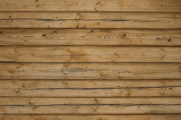 Wooden horizontal planks