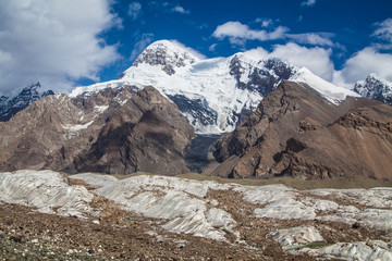 Big glacier in the Tian Shan mountains
