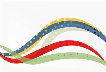 Obraz premium Vector abstract wave lines background
