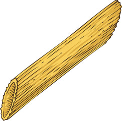 Italian Pasta. Penne Rigate