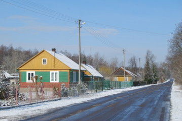 Naklejka premium Chruslanki Jozefowskie, Ostatni Snieg Zimy.