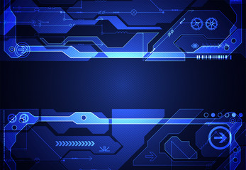 Hi-tech digital technology and engineering background. Vector