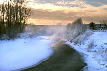 winter morning on the river