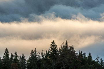 sunrise in the alps of bavaria
