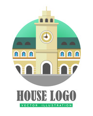 House Logo Vector Illustration Web Button Icon
