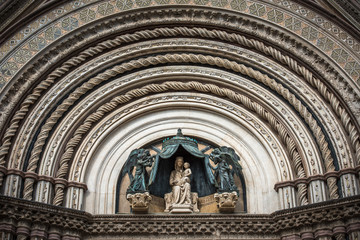 Obraz premium Detail of Orvieto Cathedral (Duomo di Orvieto), Umbria, Italy