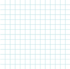 Notebook paper texture cell template. Squared blank sheet of copybook background. Flat design.
