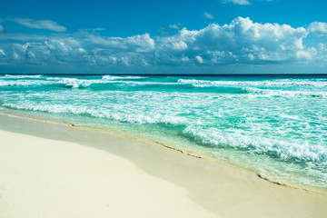 Cancun beach panorama, Mexico