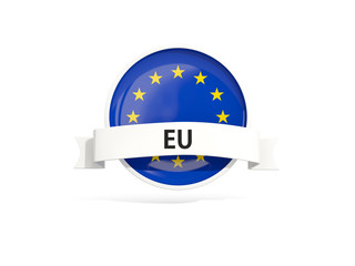 Flag of european union with banner