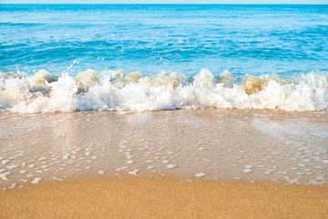 Tropical beach with sand and sea
