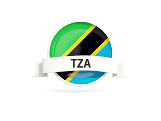 Flag of tanzania with banner
