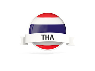 Flag of thailand with banner