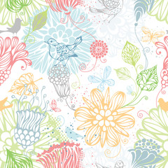 Fototapeta premium Seamless nature pattern.