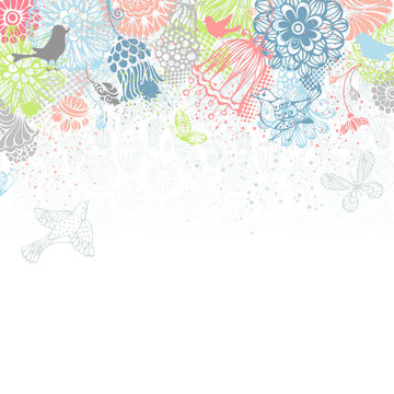 Bright floral background.
