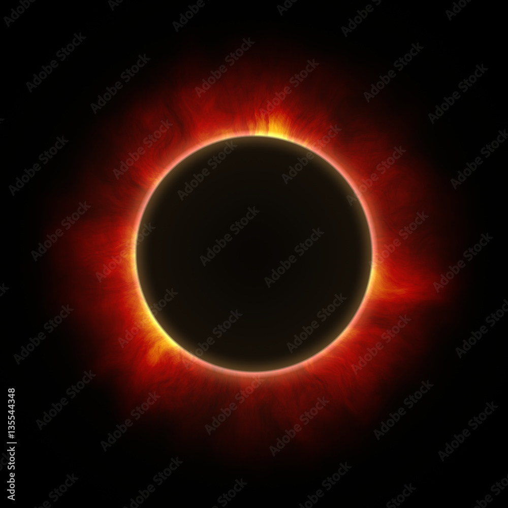 Canvas Prints total eclipse of the sun with corona