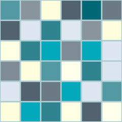 Bright mosaic seamless pattern background square tiles