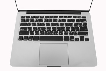 computer laptop white background