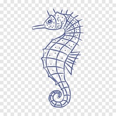 seahorse icon. vector illustration © Yahor Shylau 