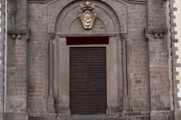 Details of the Cathedral of San Martino in Cimino in Viterbo Province