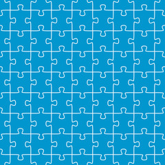seamless puzzle background blue