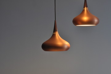 Dining lamp in bronze finish