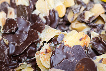 Chocolate ginger at the market
