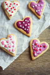 Heart shaped cookies