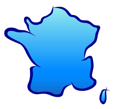 Karte Frankreich - 6