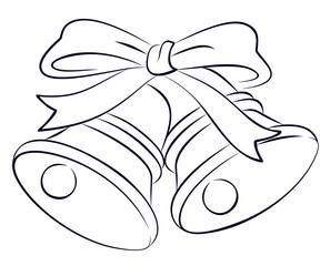 Bells with bow. 
