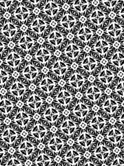 Ornament with elements of black and white colors. K