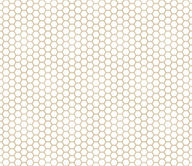 abstract geometric graphic seamless gold hexagon pattern background