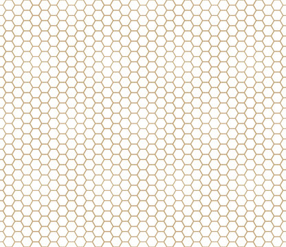 Abstract Geometric Graphic Seamless Gold Hexagon Pattern Background