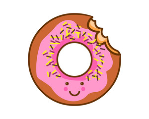Cute donut bite