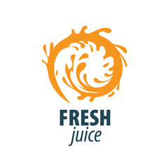 Fototapeta premium juice splash vector sign