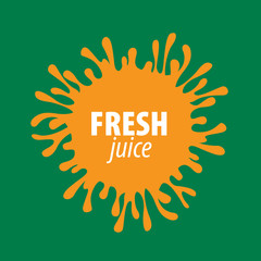 juice splash vector sign