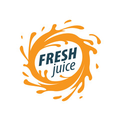 Obraz premium juice splash vector sign