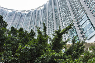 The skyscrapers in Hong Kong
