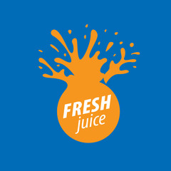 juice splash vector sign