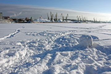 Snowy winter landscape